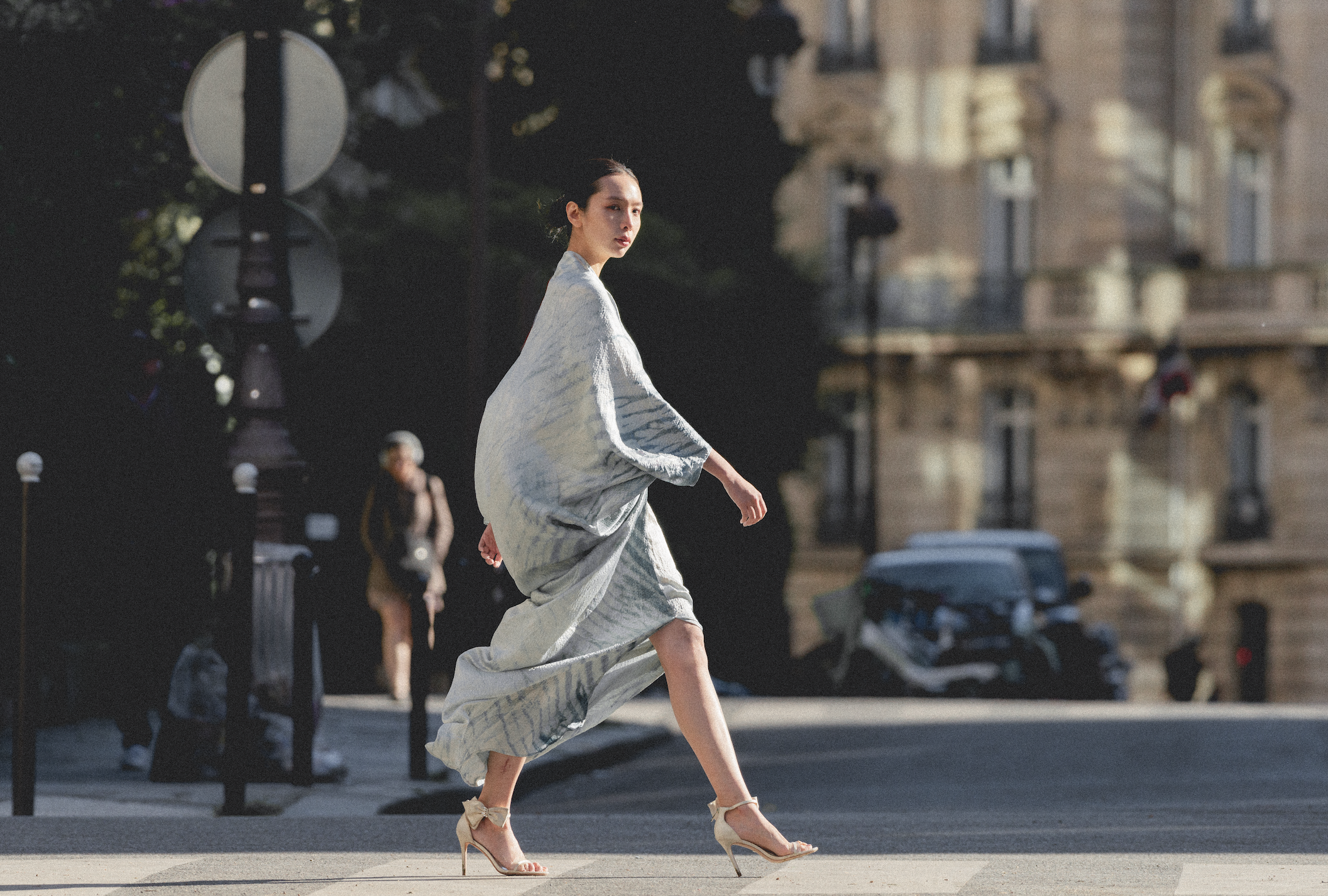 Caftán de seda Agua