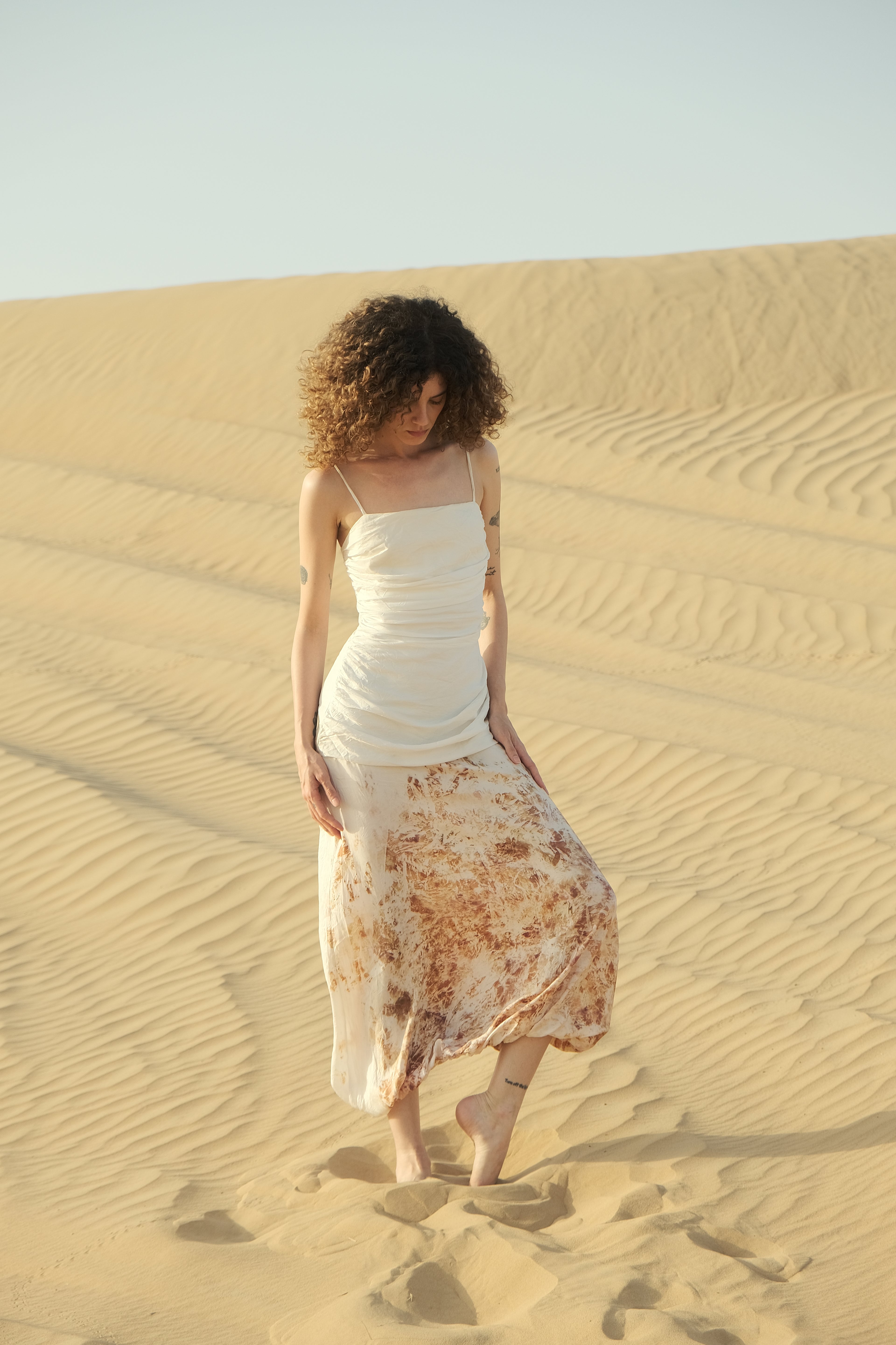 Draped Silk Twill Jumpsuit