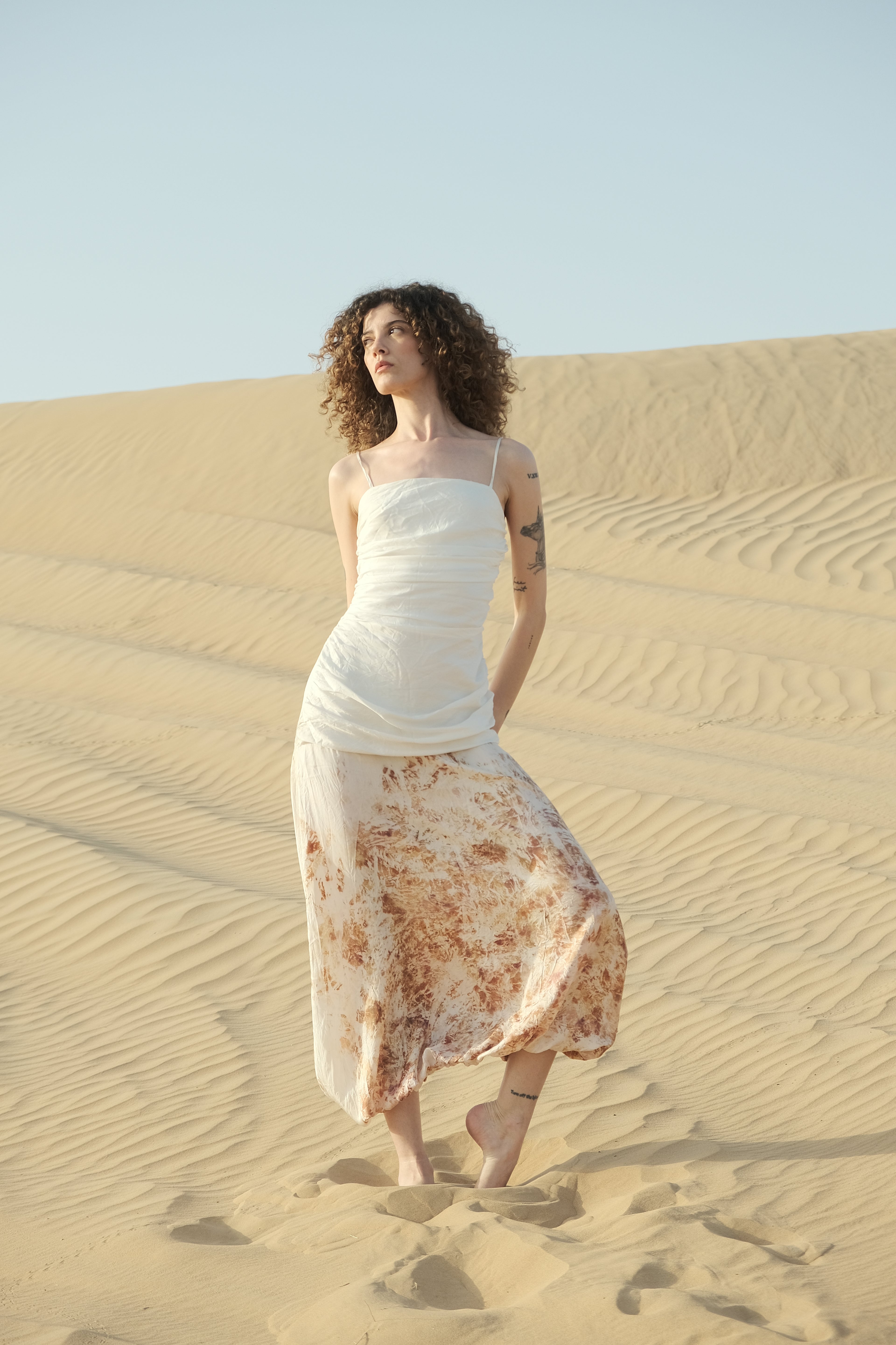 Draped Silk Twill Jumpsuit