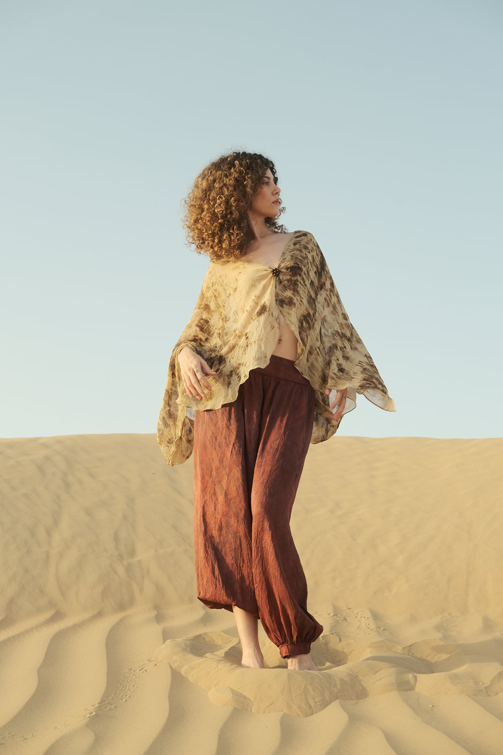 Madder Silk Dupion Balloon Pant