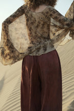 Silk Georgette Tagua Cape