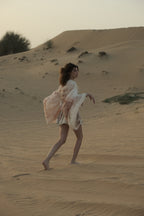 Draped Silk Georgette Cape