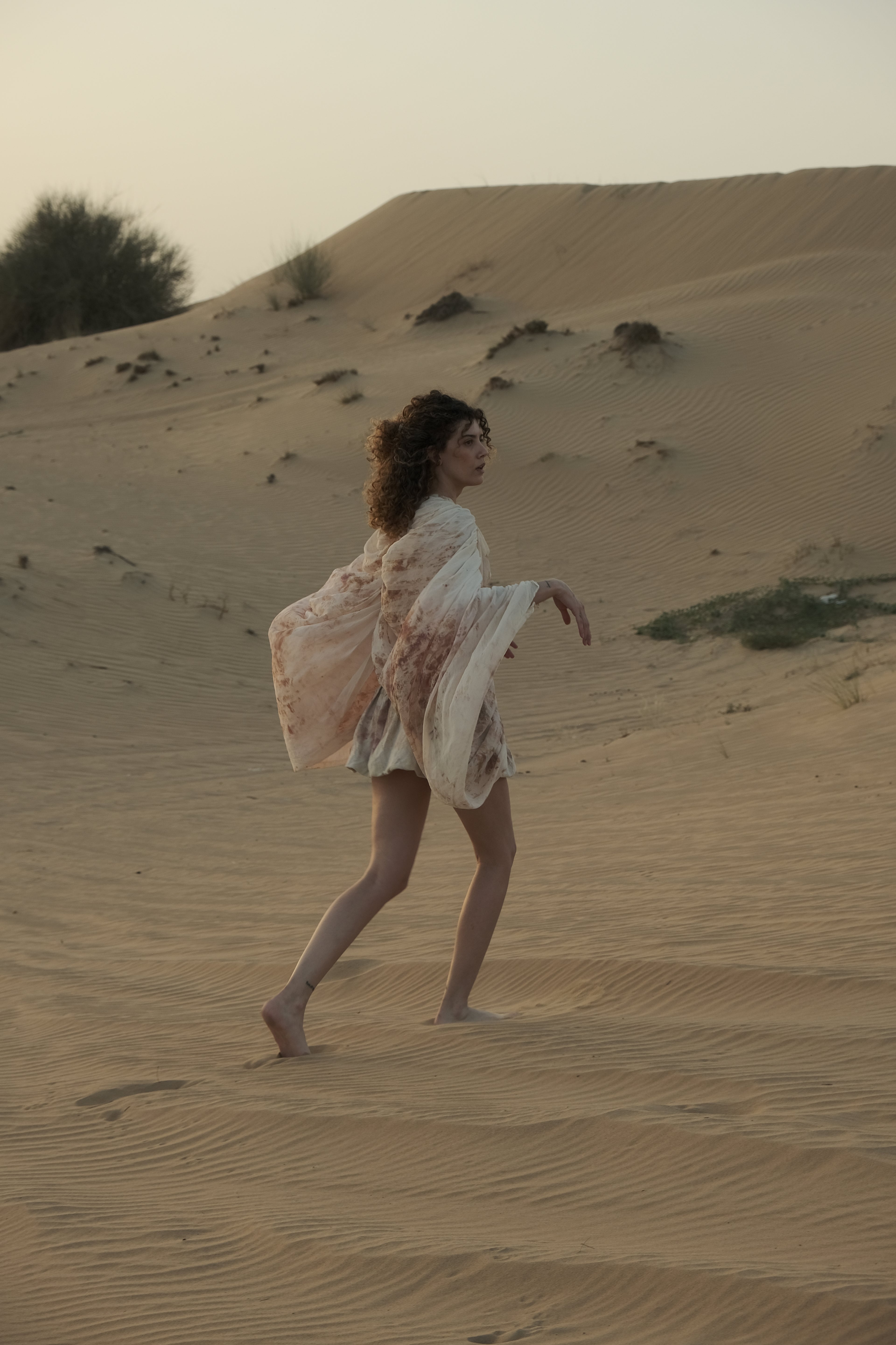 Draped Silk Georgette Cape