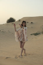Draped Silk Georgette Cape